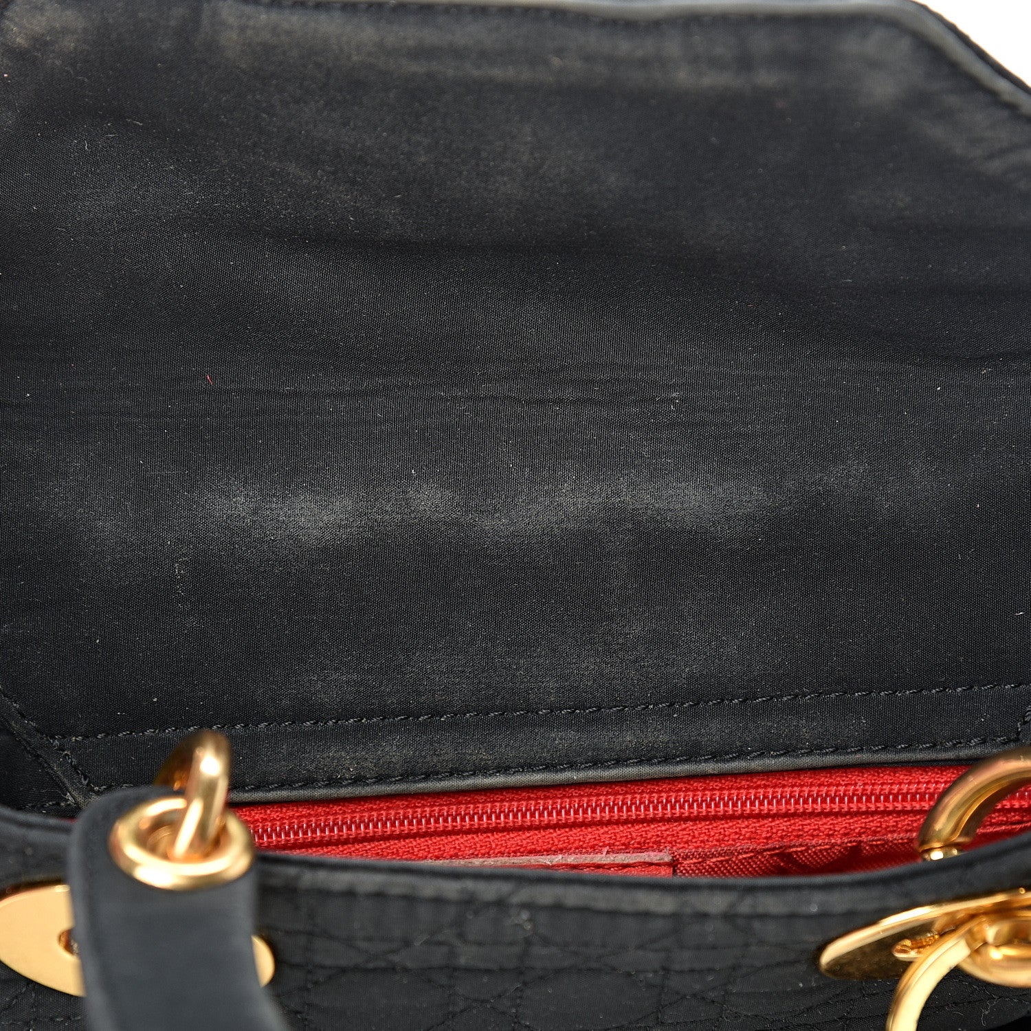 Christian Dior Nylon Cannage Mini Lady Dior Black 10 of 15