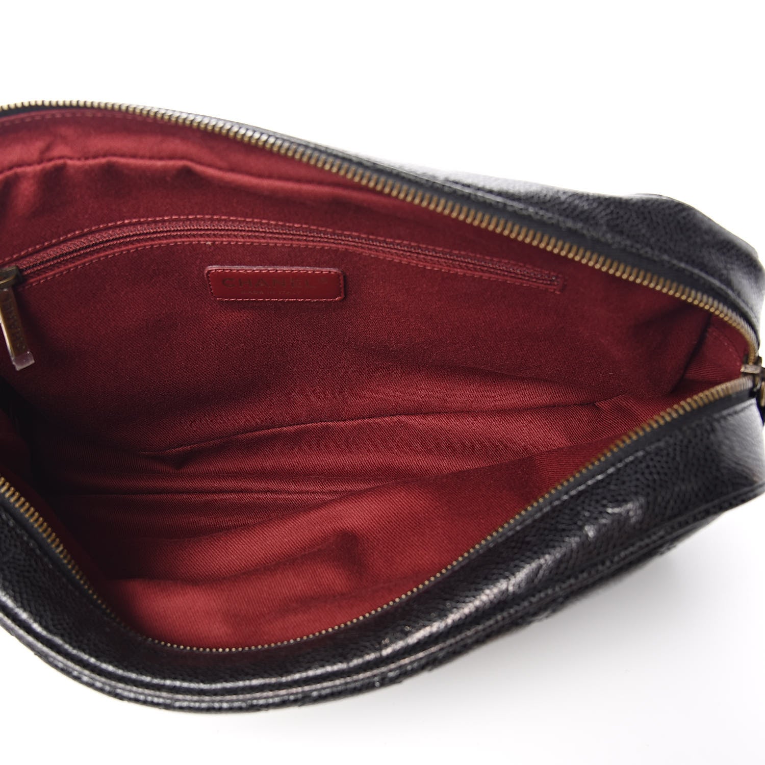 Chanel Crumpled Grained Calfskin Quilted Large Shiva Flap Black 5 of 10