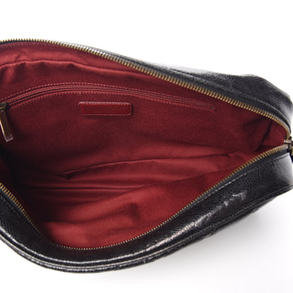 Chanel Crumpled Grained Calfskin Quilted Large Shiva Flap Black 5 of 10