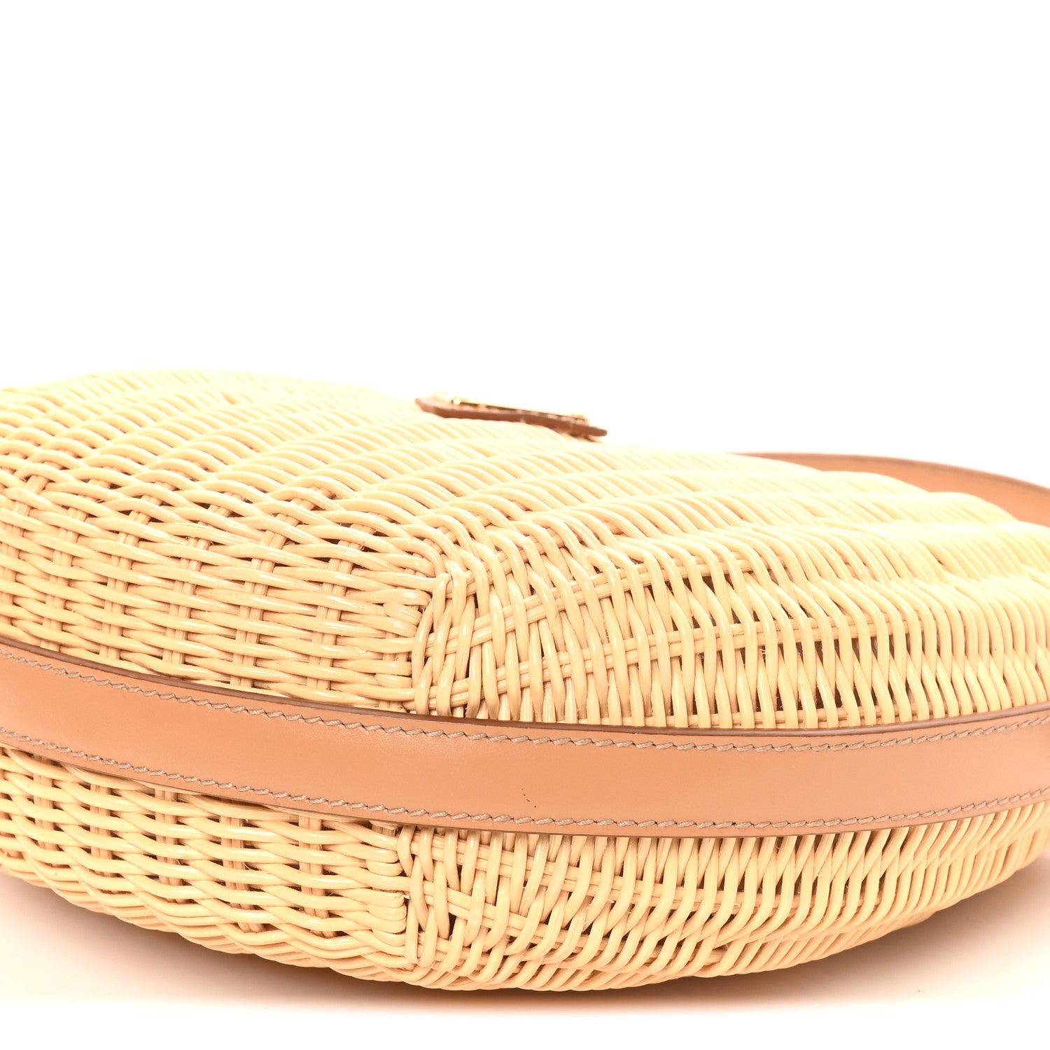 Prada Wicker Arque Shoulder Bag Natural 9 of 9