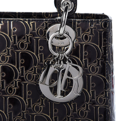 Christian Dior Patent Ultimate Medium Lady Dior Brown 10 of 10