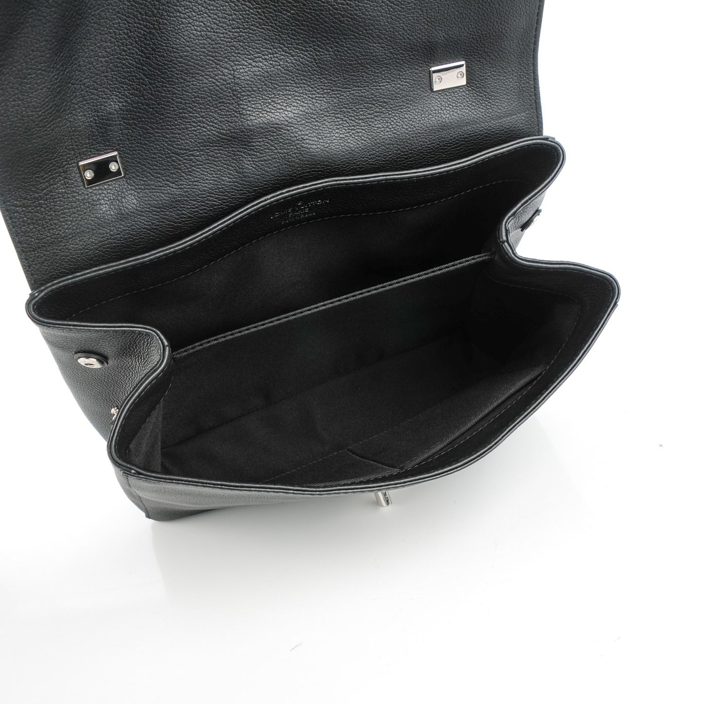 Calfskin Lockme II Top Handle Black