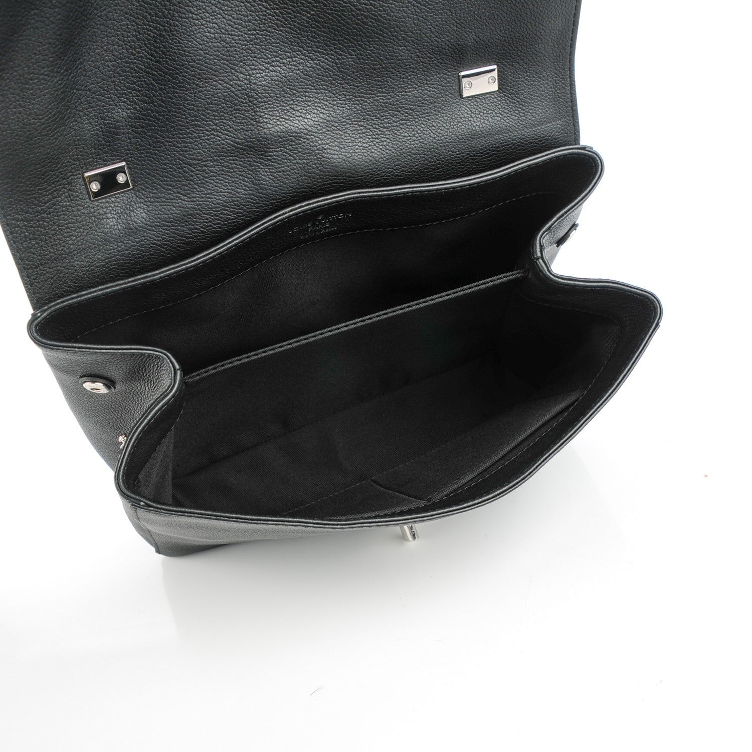 Louis Vuitton Calfskin Lockme II Top Handle Black 6 of 8