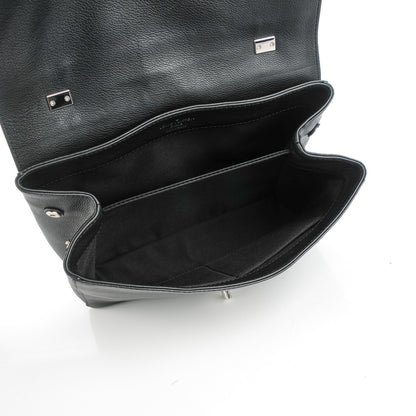 Louis Vuitton Calfskin Lockme II Top Handle Black 6 of 8