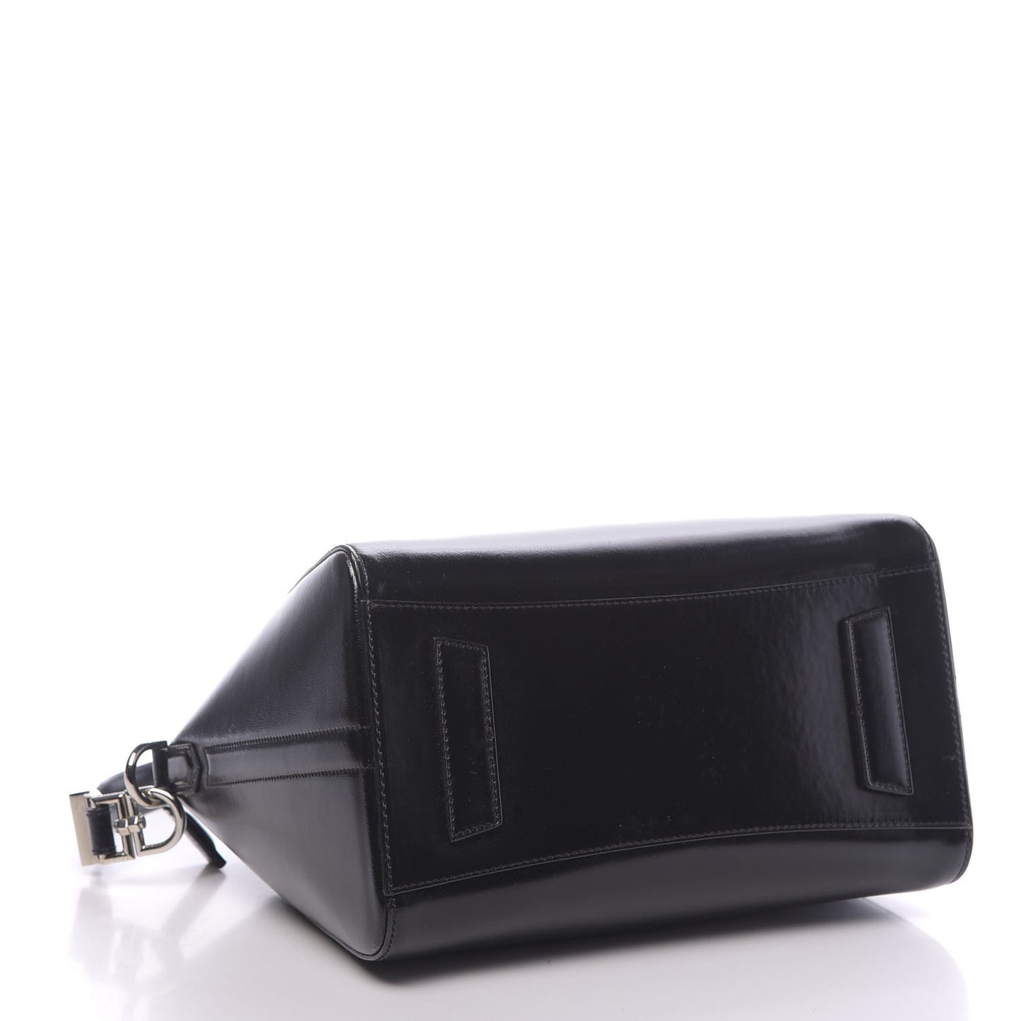 Shiny Lord Calfskin Small Antigona Black