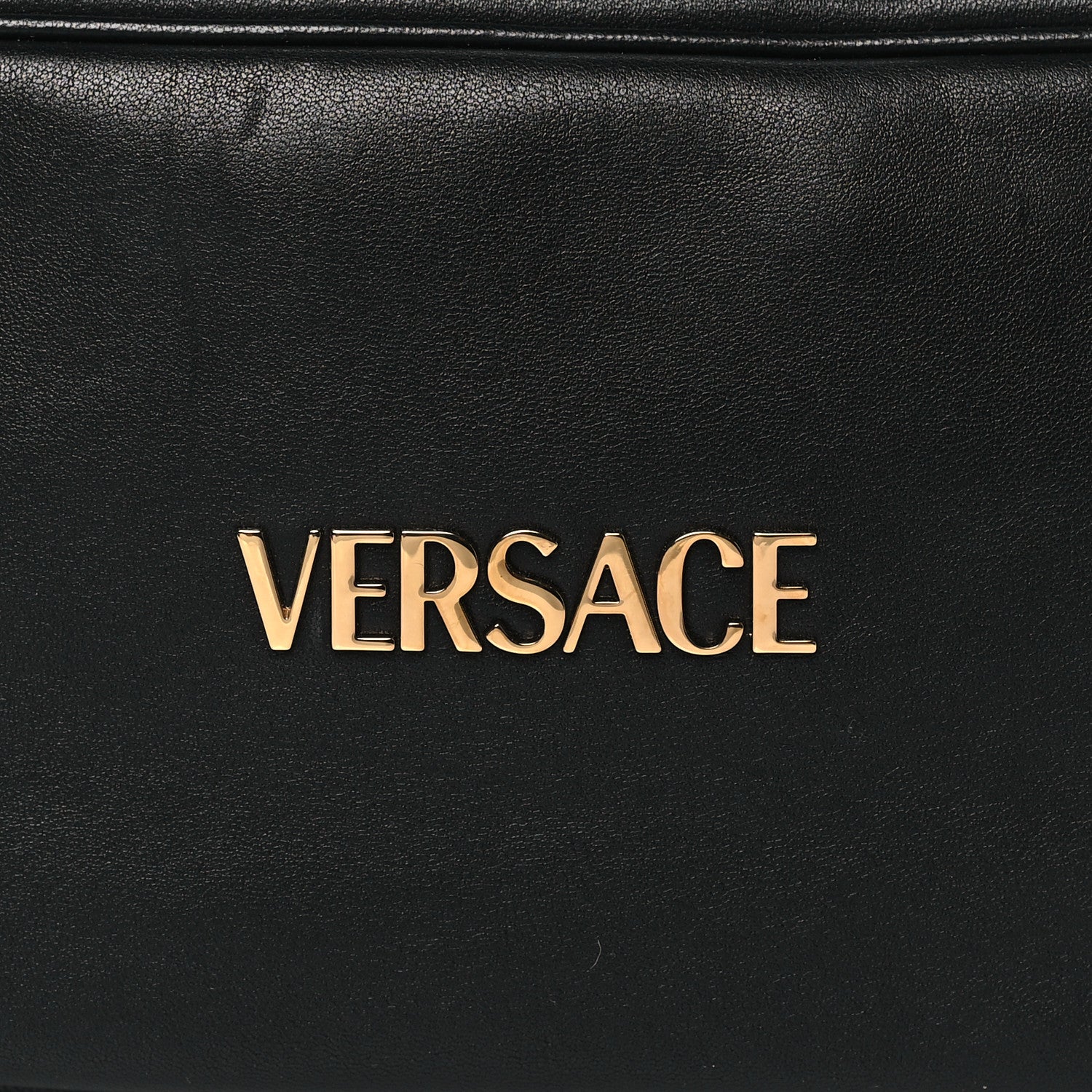 Versace Lambskin Bowling Bag Black 7 of 9