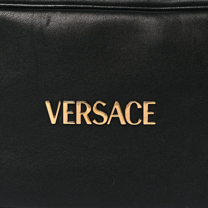 Versace Lambskin Bowling Bag Black 7 of 9