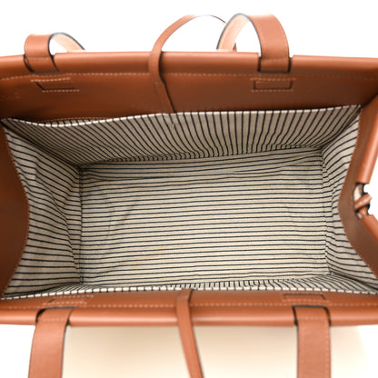 Loewe Canvas Calfskin Small Cushion Tote Beige 5 of 17