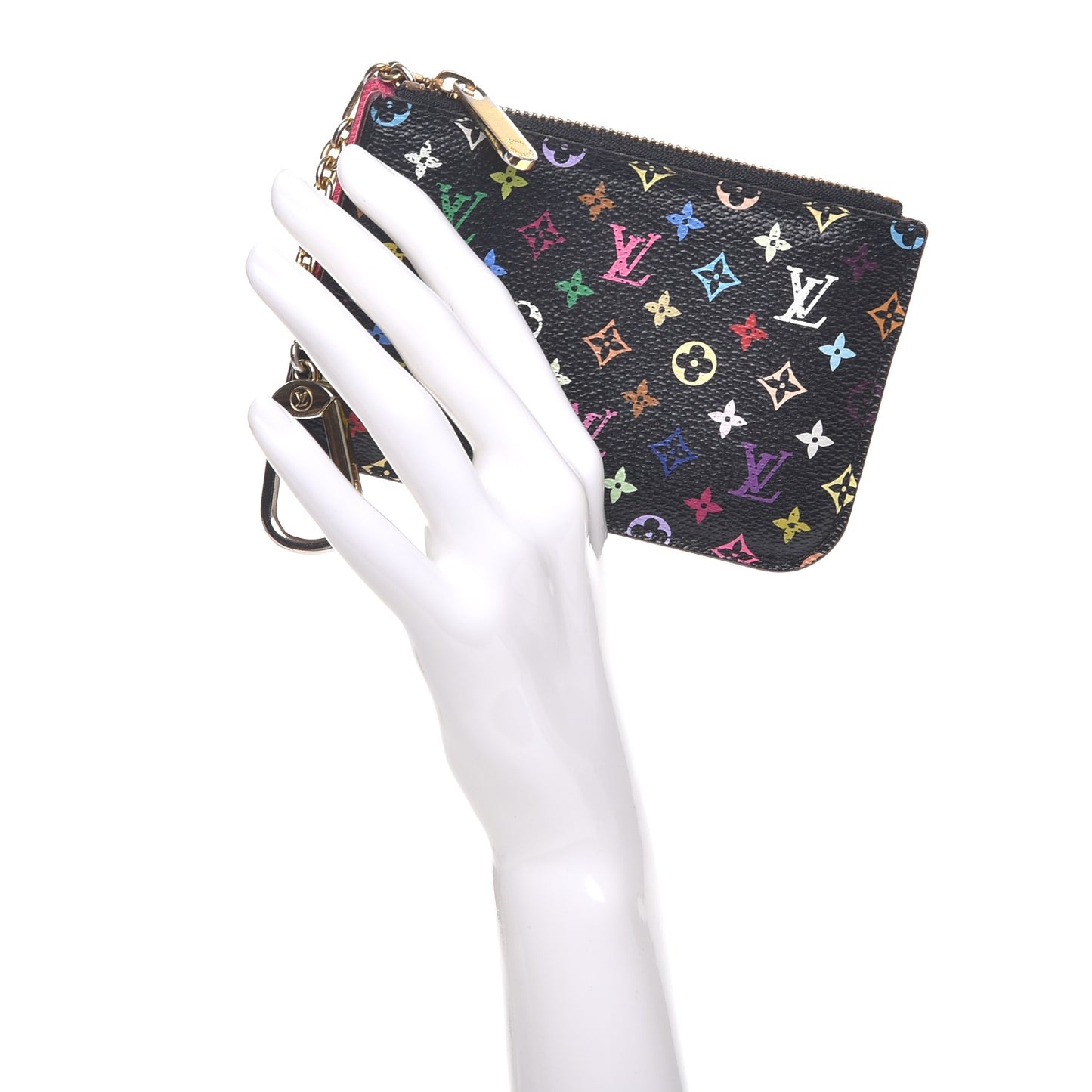 Monogram Multicolor Key Pouch Black Grenade