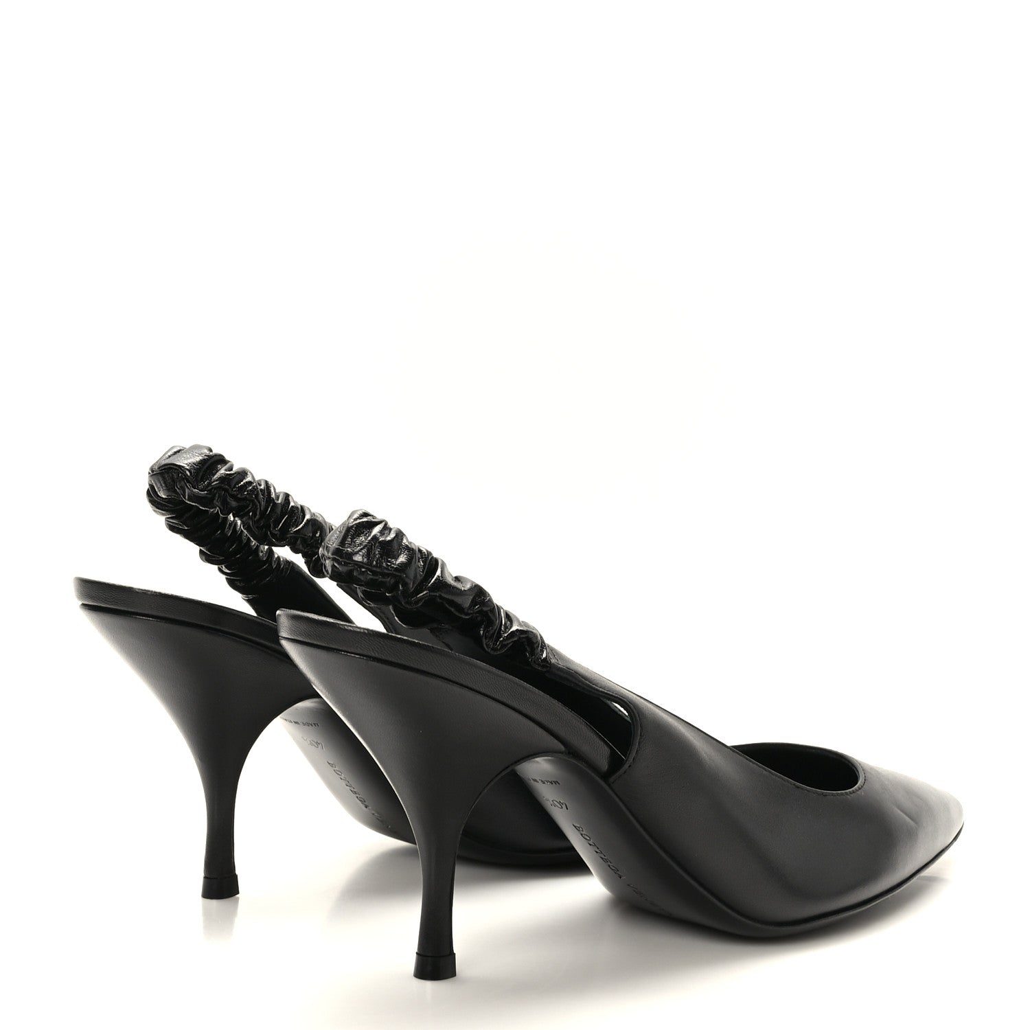 Bottega Veneta Nappa Point Sling Back Pumps 40.5 Black 4 of 8