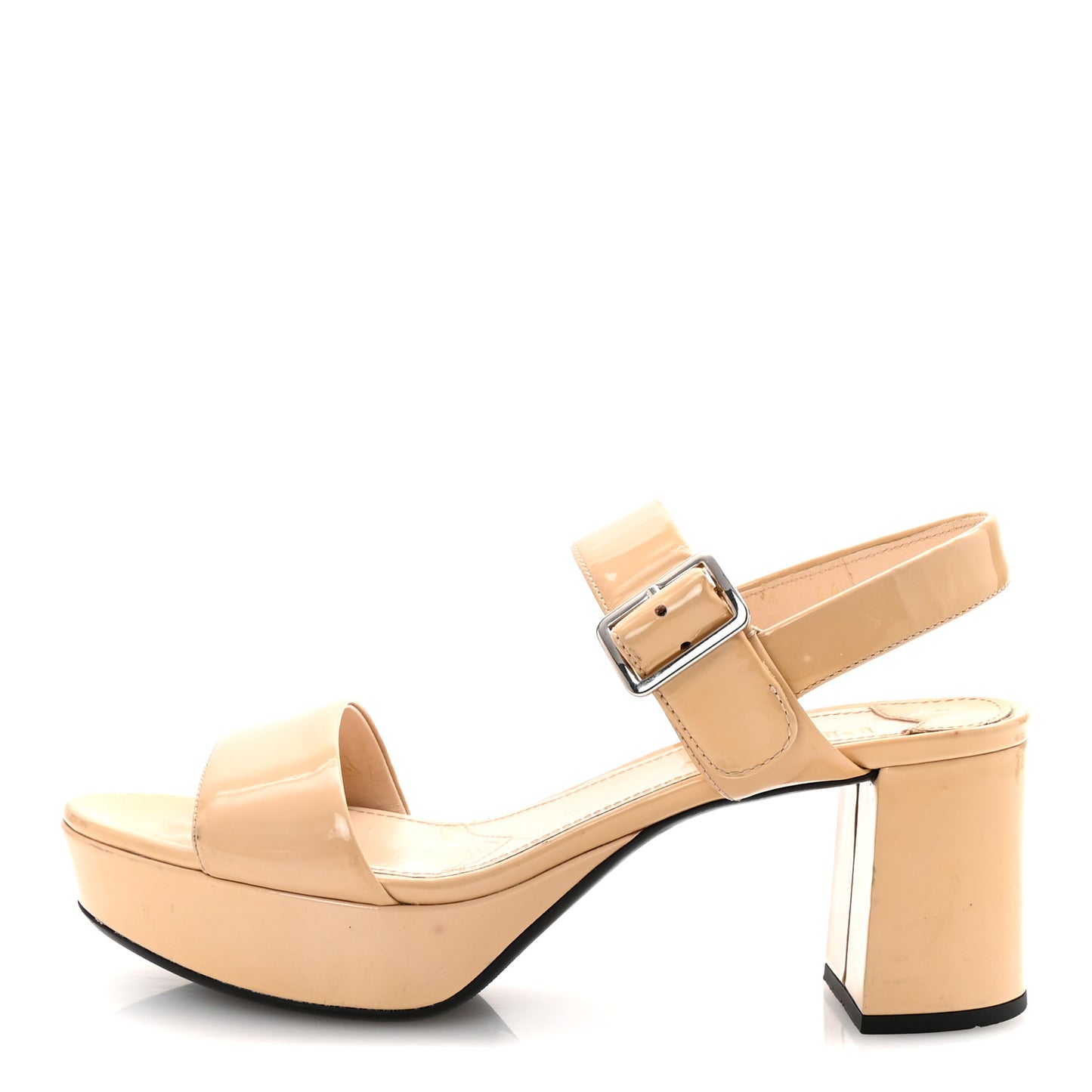 Patent Platform Sandals  36