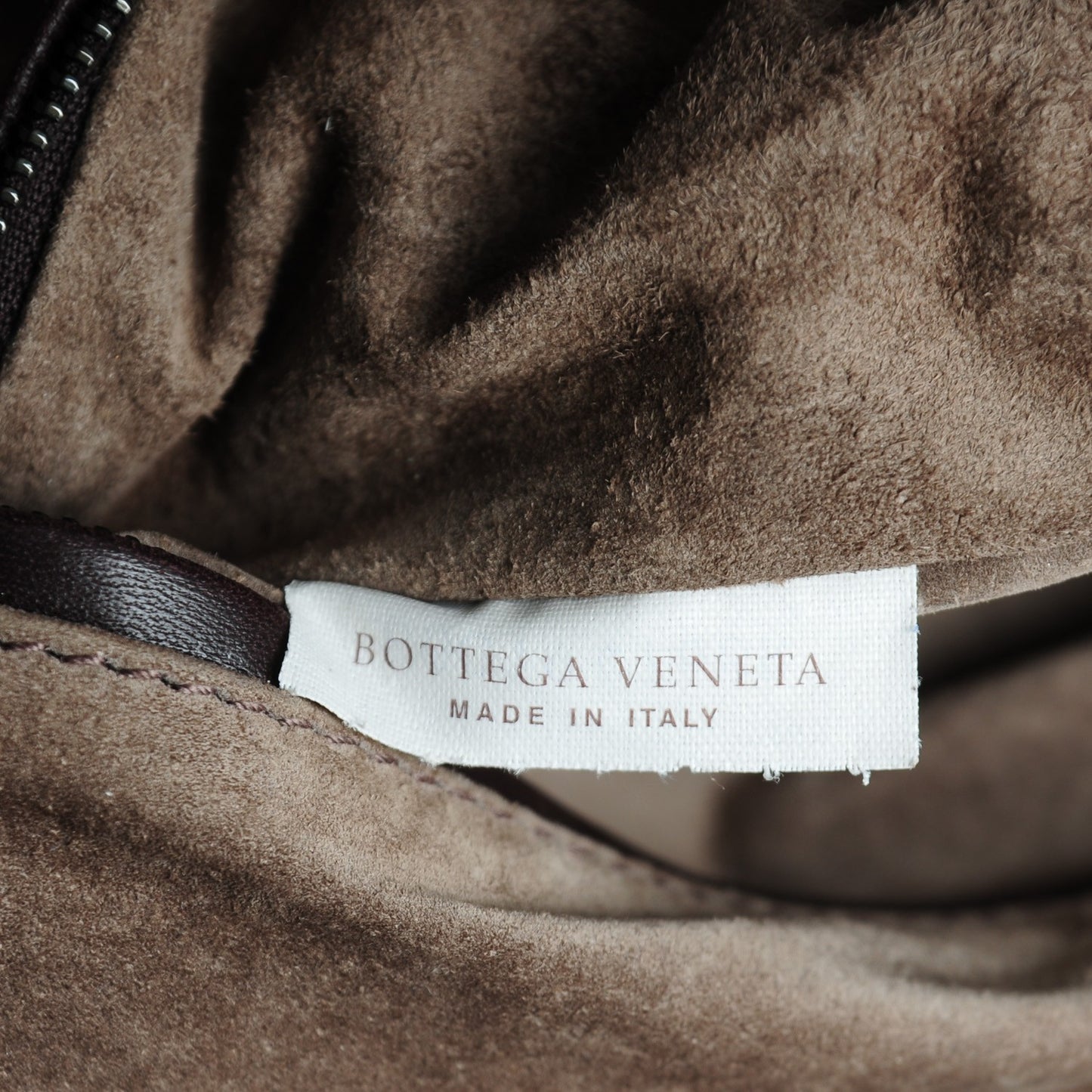 Nappa Intrecciato Fold Over Tote Ebano