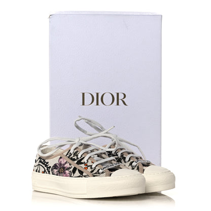 Christian Dior Canvas Rosa Mutabilis Embroidered Womens Walk'N'Dior Low Top Sneakers 35 Multicolor 8 of 8