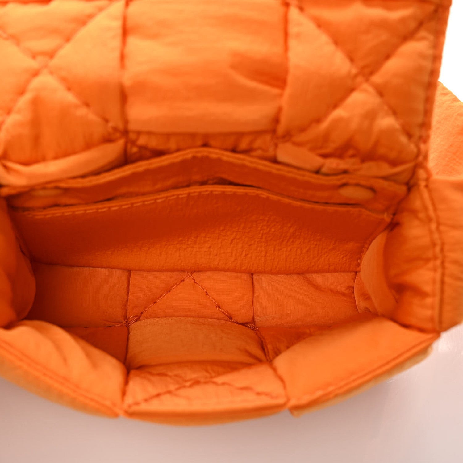 Bottega Veneta Nylon Intrecciato Padded Tech Candy Cassette Bag Orange 5 of 9
