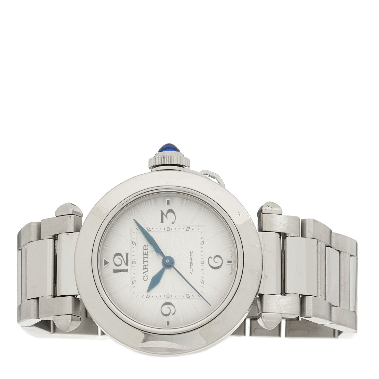 Cartier Stainless Steel 35mm Pasha C Automatic Watch Silver 2 of 4