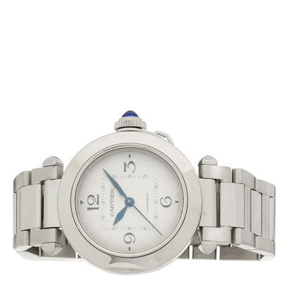 Cartier Stainless Steel 35mm Pasha C Automatic Watch Silver 2 of 4