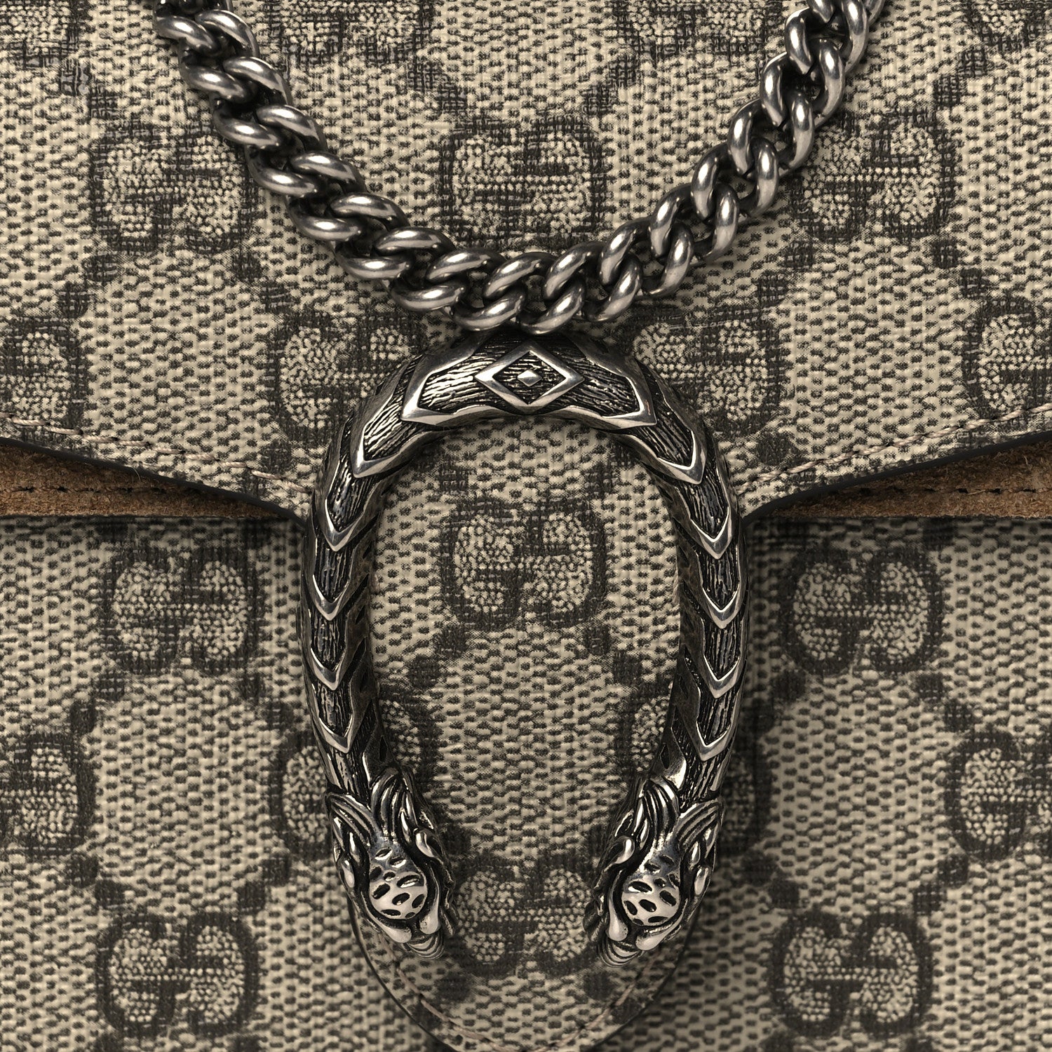 Gucci GG Supreme Monogram Super Mini Dionysus Shoulder Bag Taupe 6 of 8