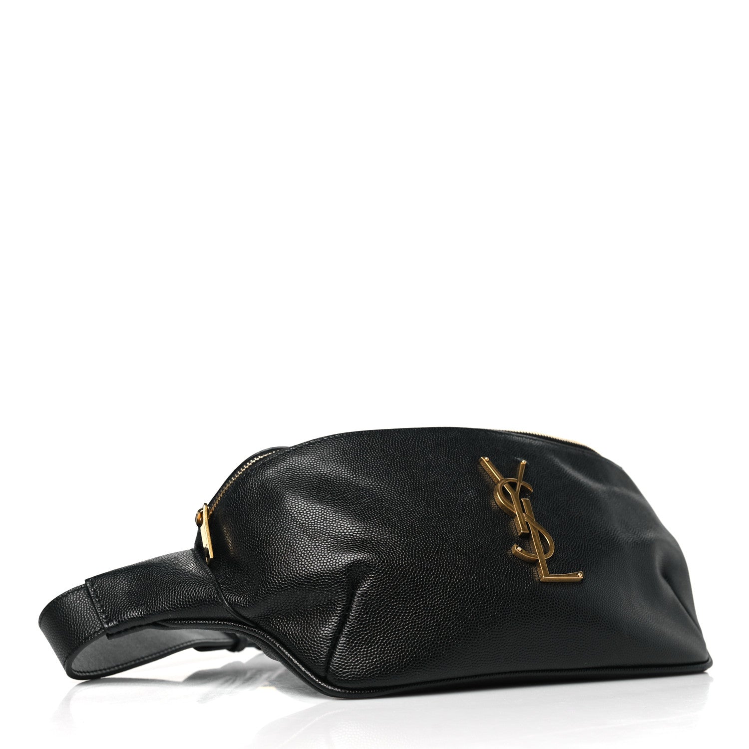 Saint Laurent Grain De Poudre Monogram Belt Bag Black 4 of 11