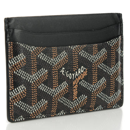 Goyard Goyardine Saint Sulpice Card Holder Black 3 of 7