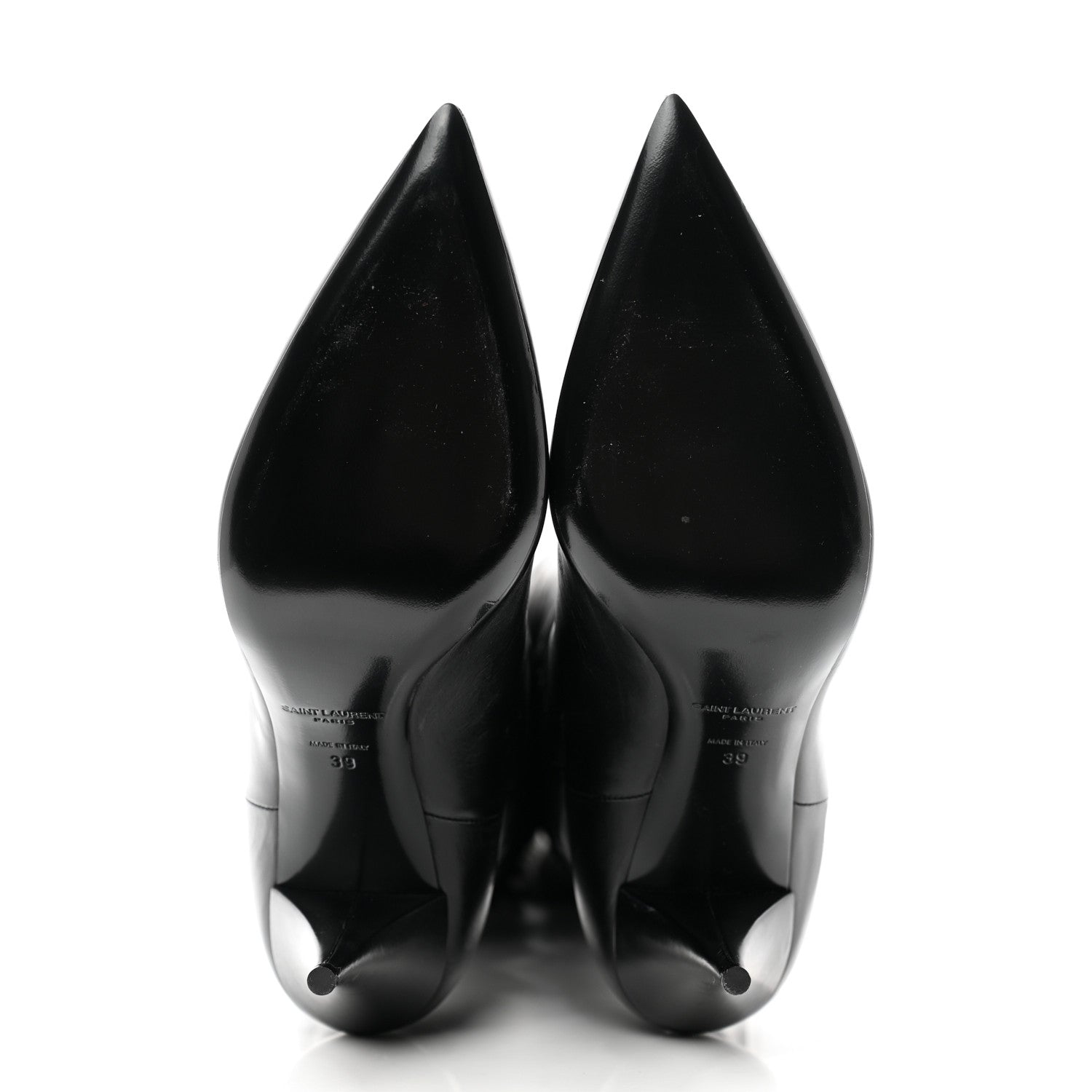 Saint Laurent Calfskin Kiki Over The Knee Boots 39 Black 5 of 7