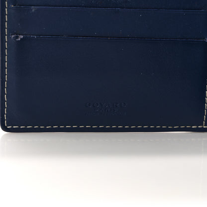 Goyard Goyardine Bi-Fold Victoire PM Wallet Navy 6 of 9