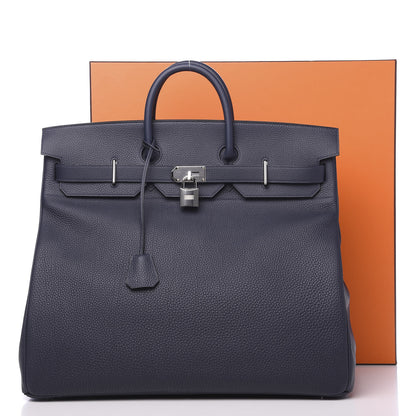 Hermes Togo HAC Travel Birkin 50 Bleu Nuit 11 of 11