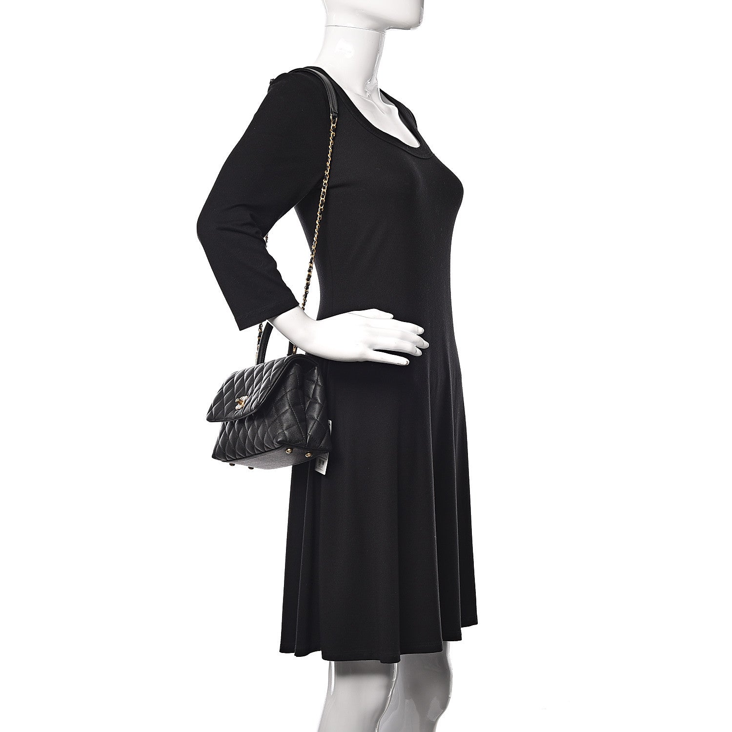 Chanel Caviar Quilted Mini Coco Handle Flap Black 2 of 10