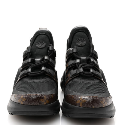 Louis Vuitton Calfskin Patent Monogram LV Archlight Sneakers 38 Black 2 of 9