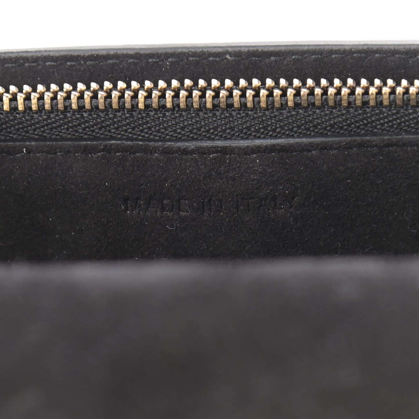 Grained Calfskin Saddle Belt Clutch Black