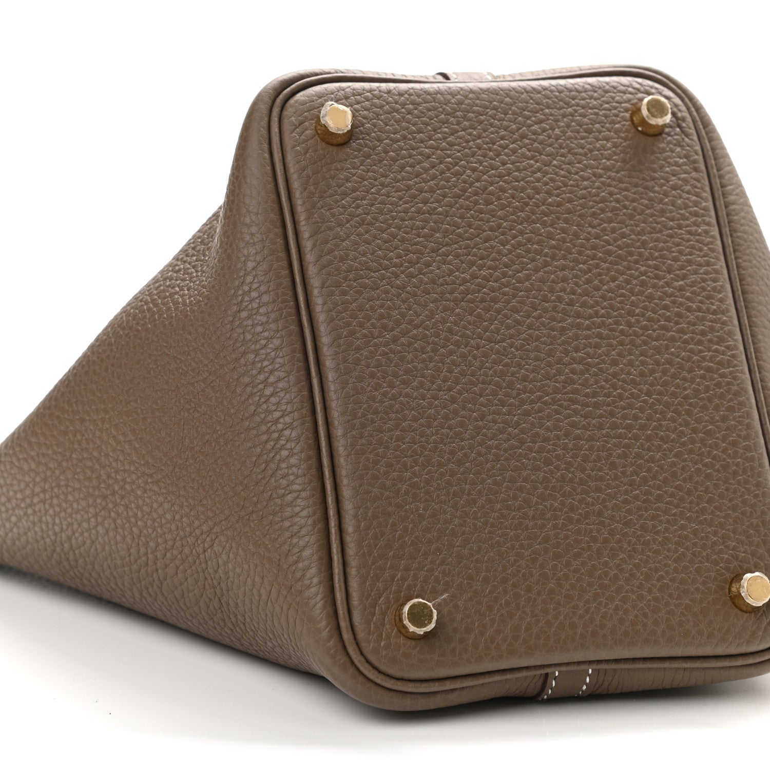 Hermes Taurillon Clemence Picotin Lock 18 PM Etoupe 9 of 10