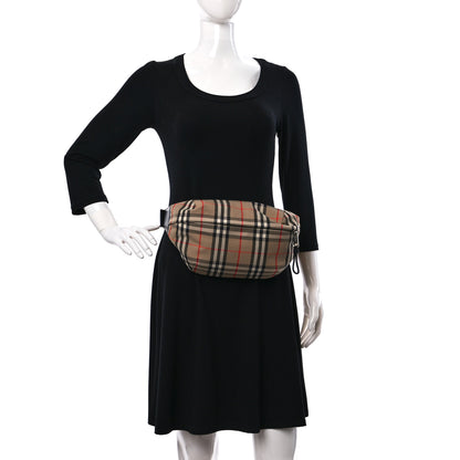 Burberry Nylon Vintage Check Medium Sonny Bum Bag Archive Beige Black 2 of 10