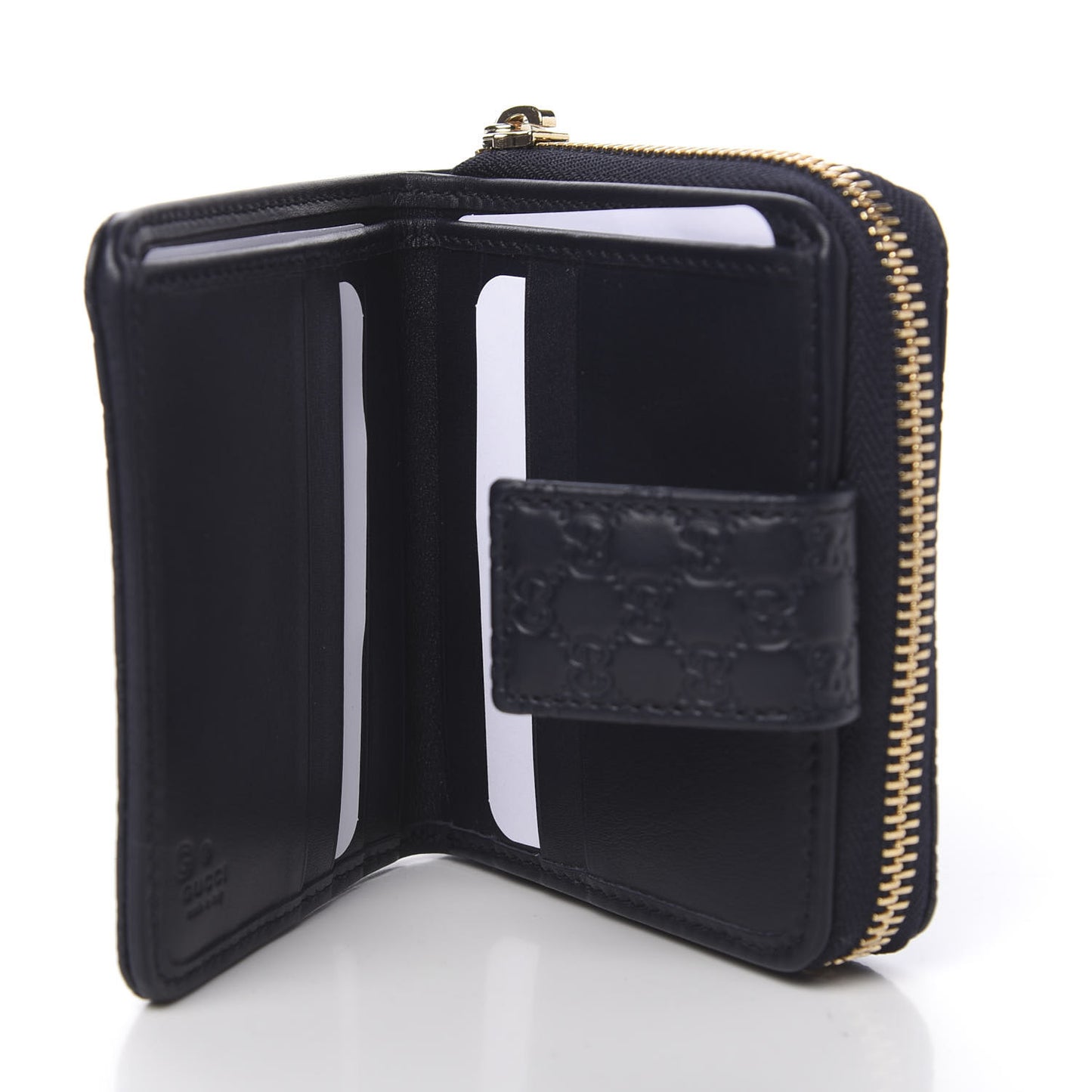Microguccissima Compact Wallet Navy