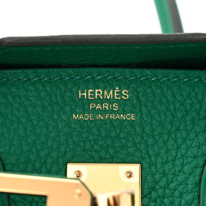 Hermes Togo Birkin 25 Vert Vertigo 6 of 11
