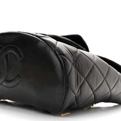 Chanel Lambskin Quilted Backpack Black 9 of 10