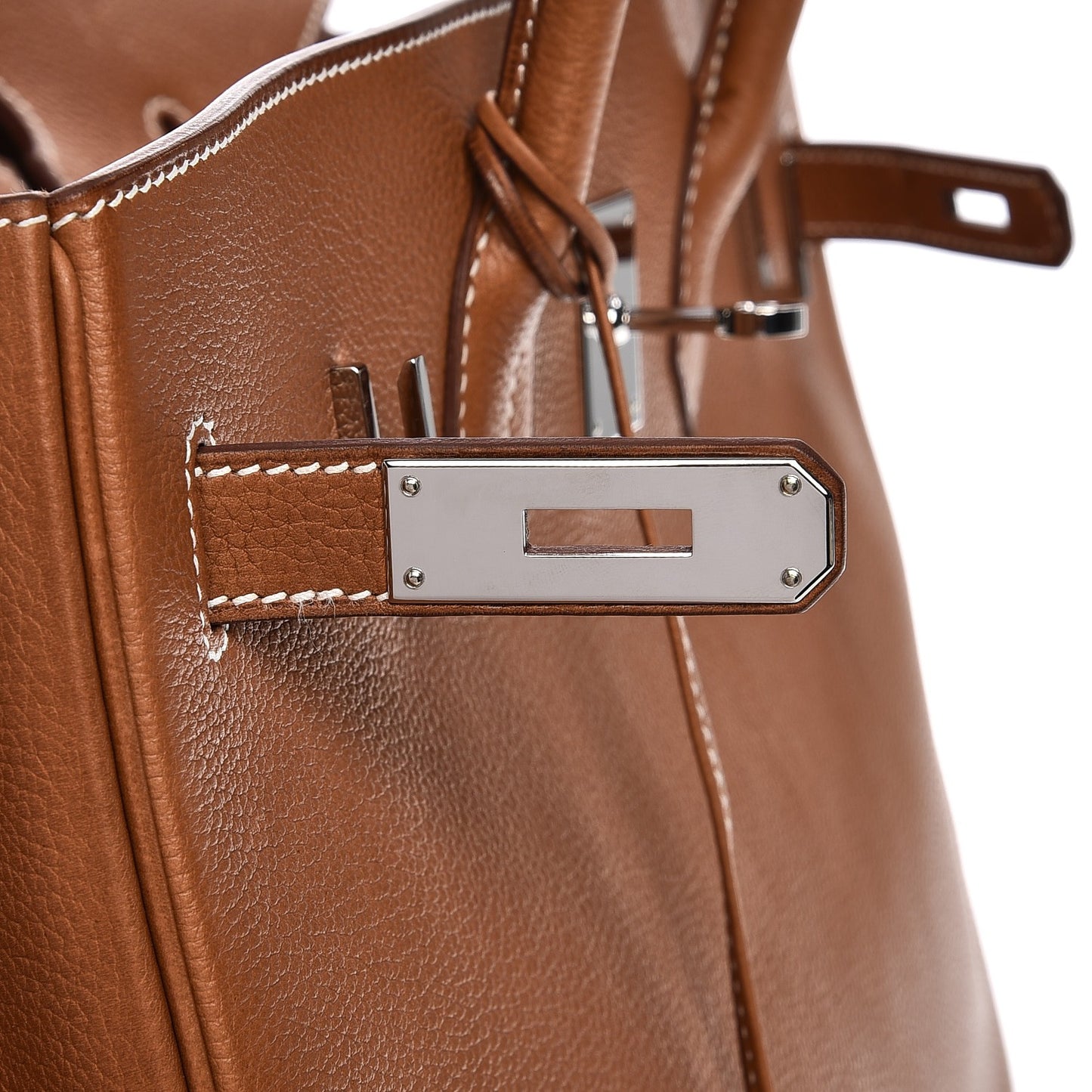 Natural Barenia Faubourg Birkin 35 Fauve