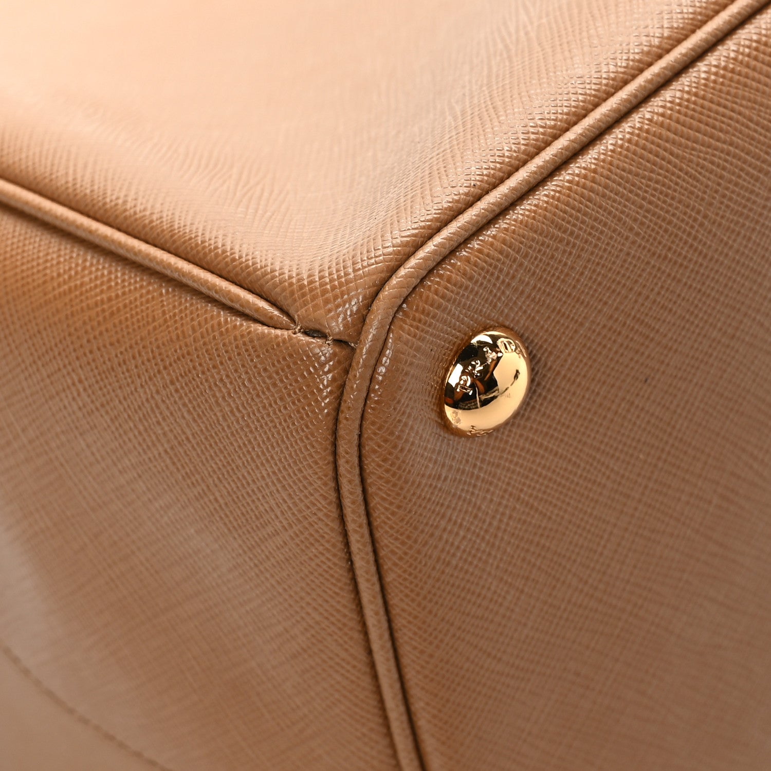 Prada Saffiano Lux Extra Large Galleria Double Zip Tote Caramel 8 of 10
