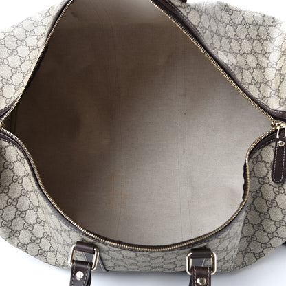 Gucci GG Plus Monogram Large Carry On Duffle Bag Brown 4 of 16