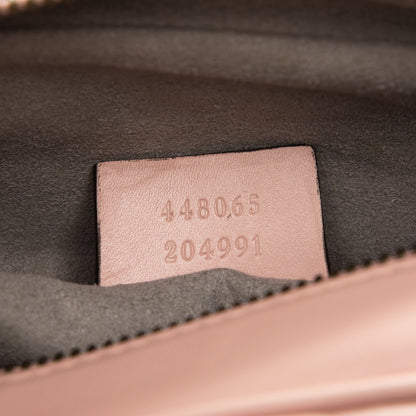 Gucci Calfskin Matelasse Mini GG Marmont Chain Shoulder Bag Perfect Pink 7 of 7