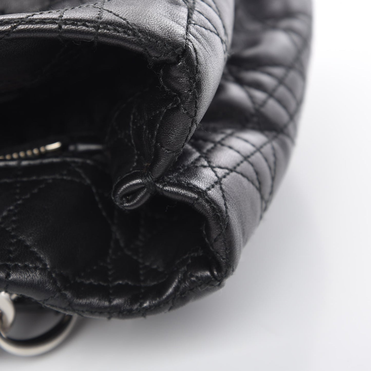 Lambskin Cannage Large Dior Soft Shopping Tote Black