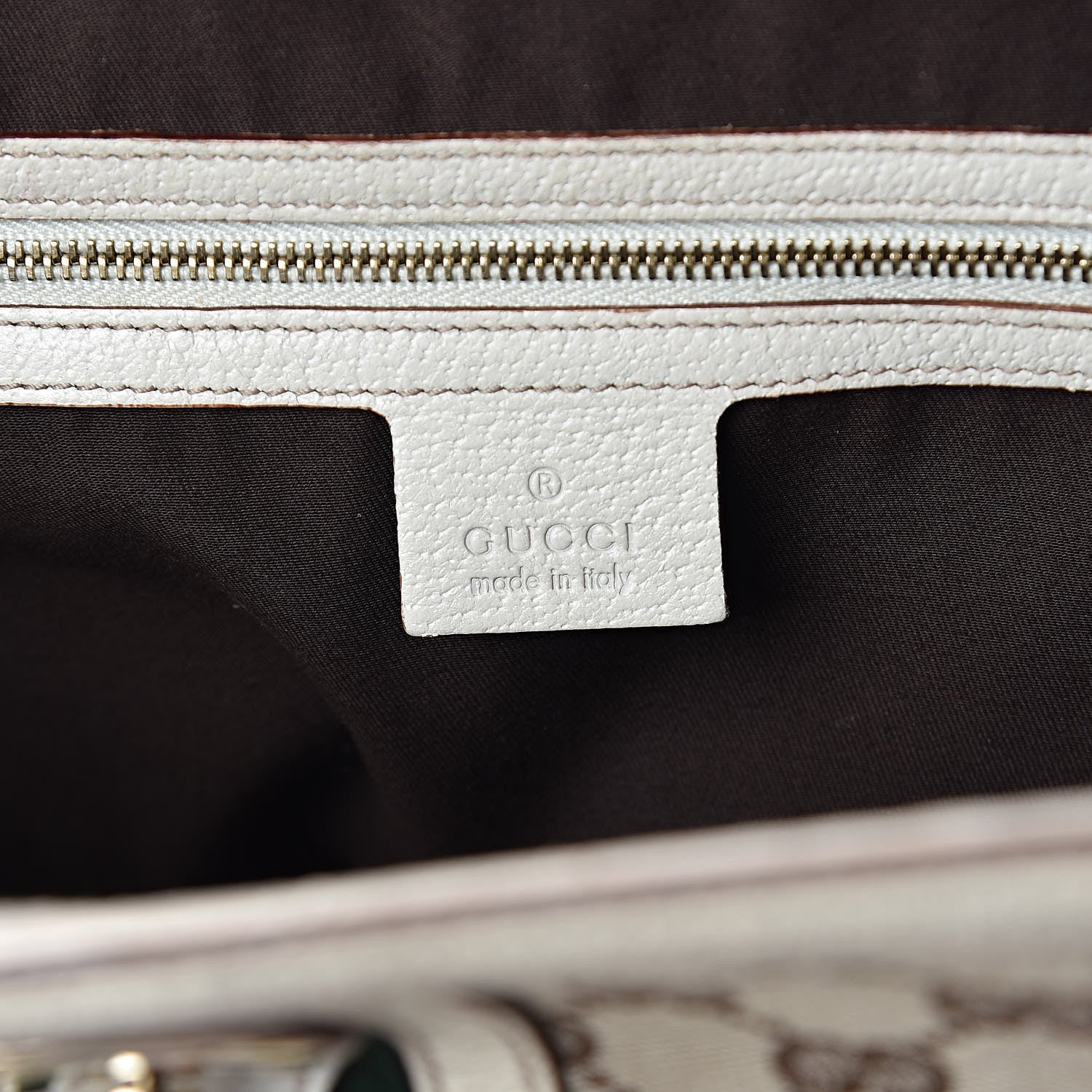 Gucci Monogram Web Large Treasure Boston Tote Beige 6 of 17