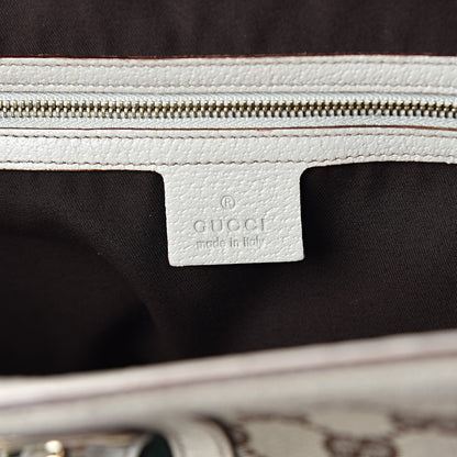Gucci Monogram Web Large Treasure Boston Tote Beige 6 of 17