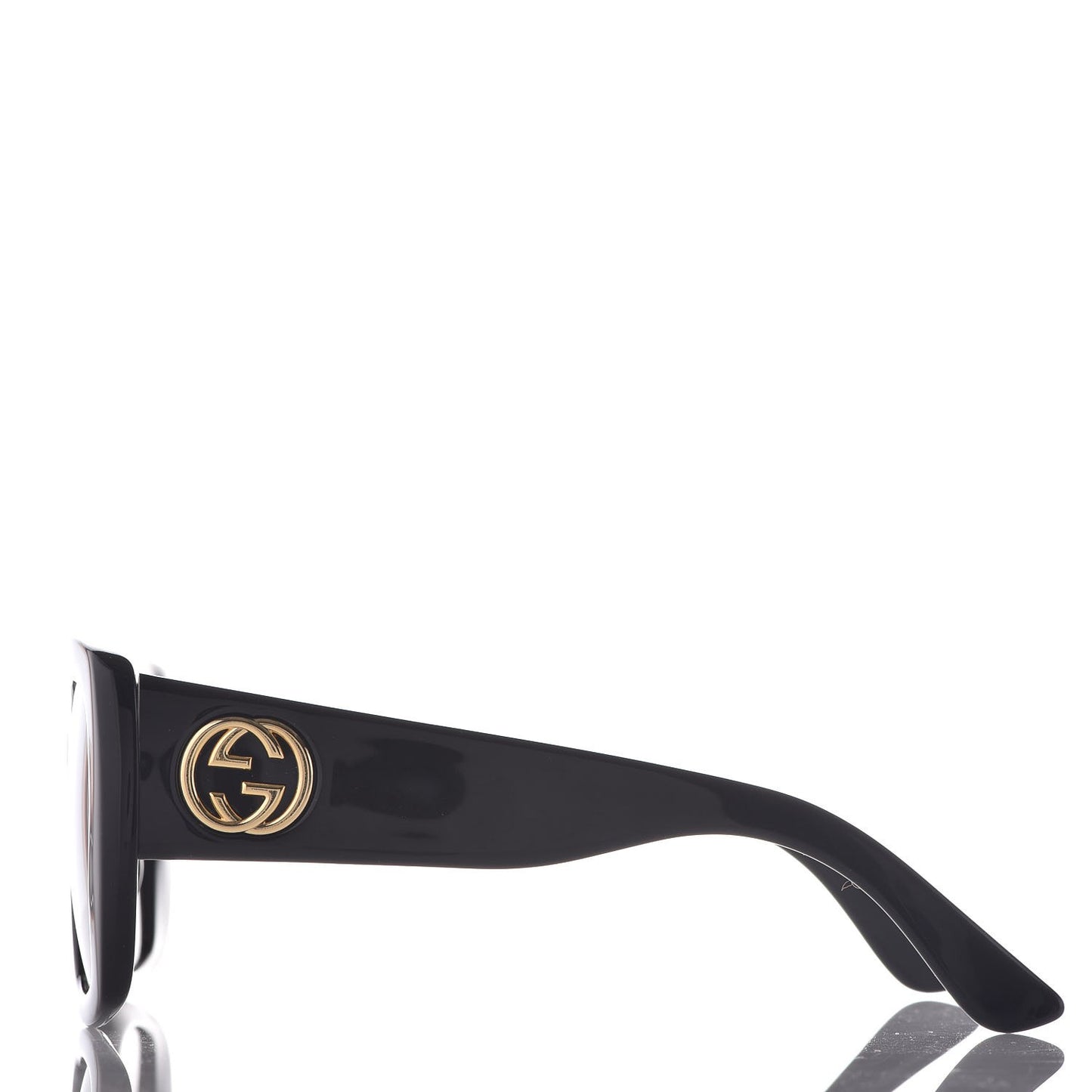 Acetate Square Frame Sunglasses GG0141S Black