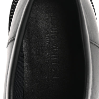 Louis Vuitton Calfskin Oversized Chain Academy Loafers 37.5 Black 7 of 13