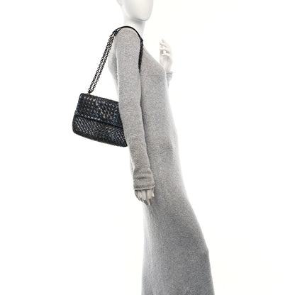 Bottega Veneta Tobu Ayers Intrecciato Small Olimpia Shoulder Bag Blue 2 of 12