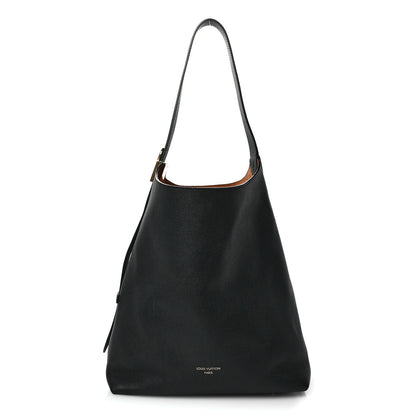 Louis Vuitton Grained Calfskin Low Key Hobo MM Black 1 of 11