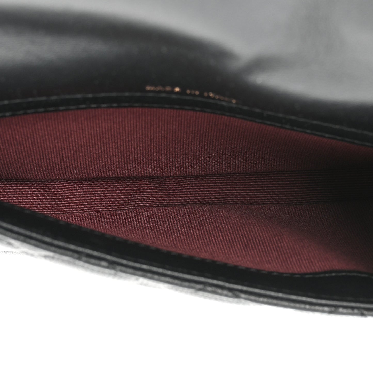 Lambskin Quilted Flap Phone Holder With Chain Black