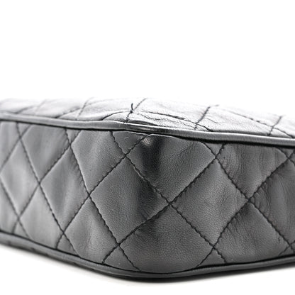Chanel Lambskin Quilted CC Tassel Camera Case Black 11 of 13