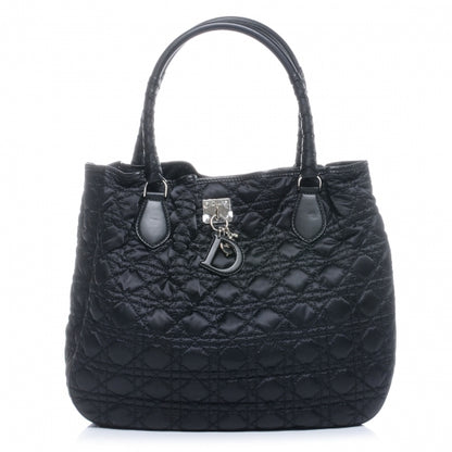 Christian Dior Nylon Cannage Shopper Tote Black 1 of 7