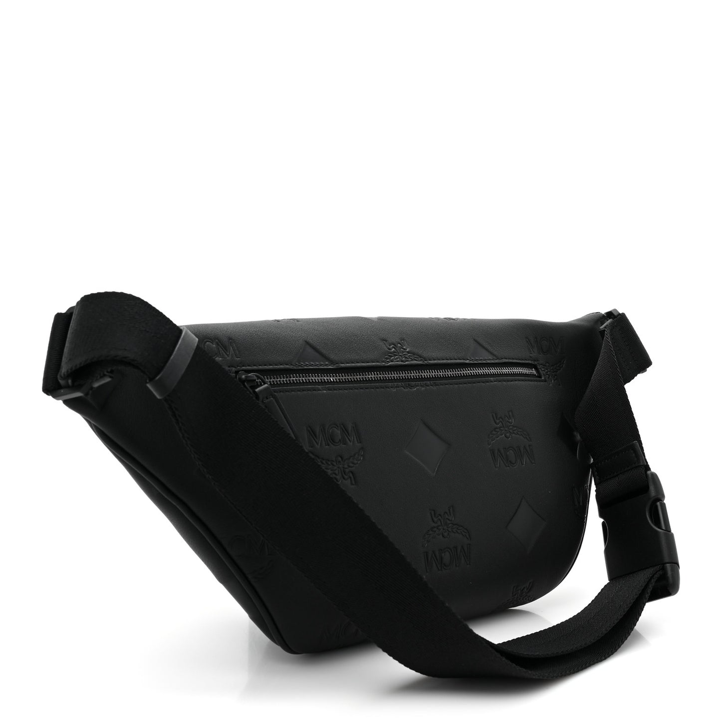 Calfskin Maxi Monogram Fursten Belt Bag Black