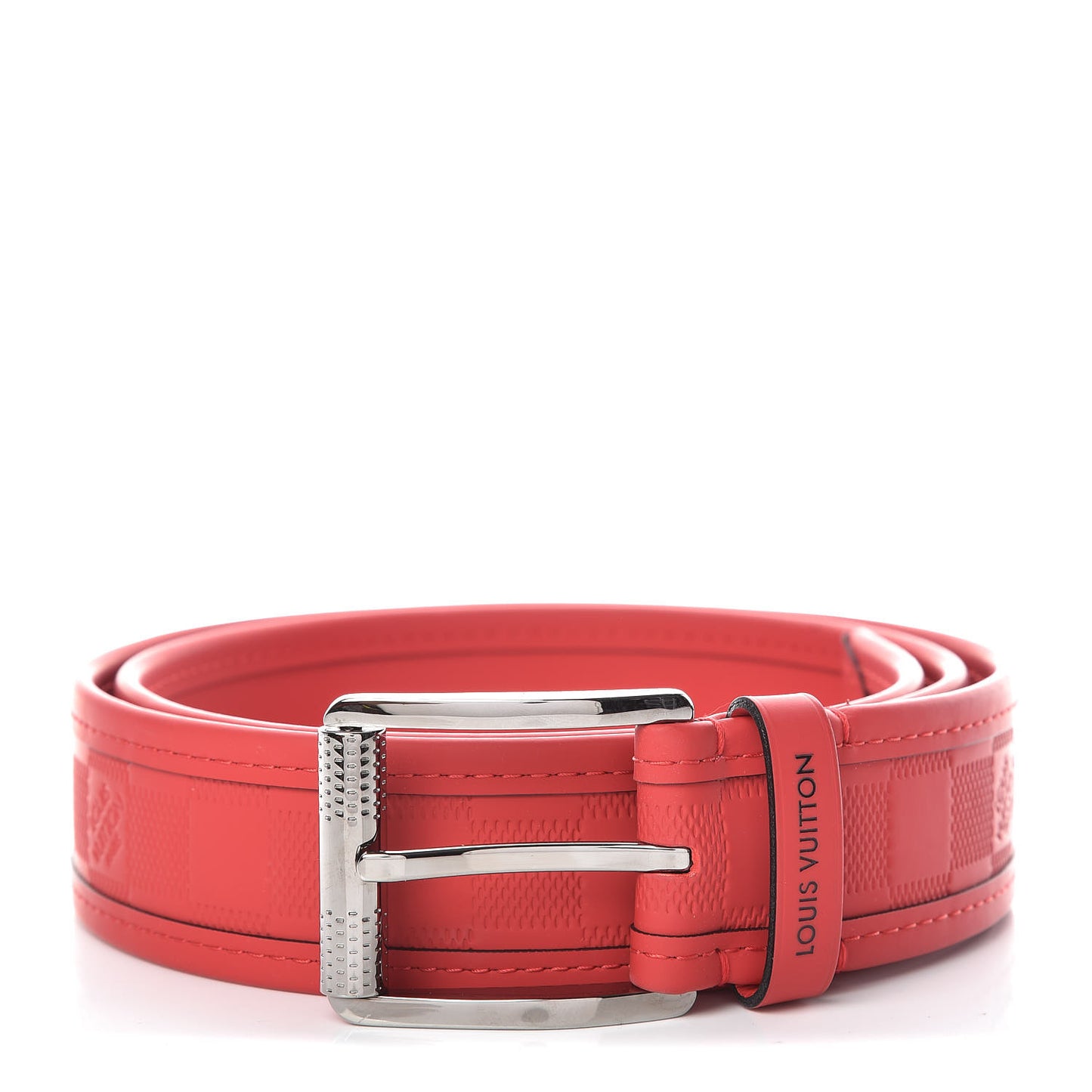 Damier Infini 40mm Belt 100 40 Red